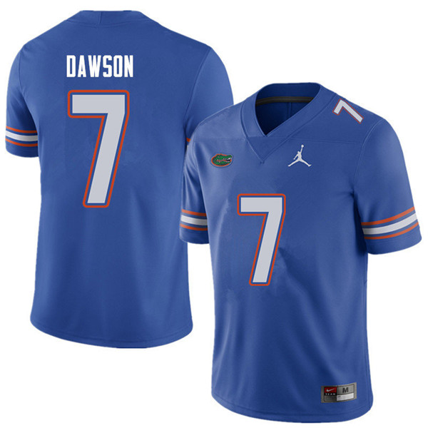 Jordan Brand Men #7 Duke Dawson Florida Gators College Football Jerseys Sale-Royal
